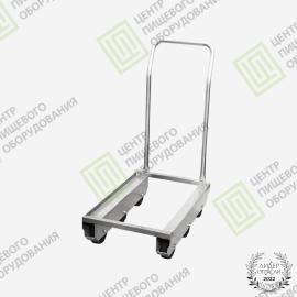 Тележка для транспортировки ящиков с ручкой 412х660х205 под 1 ящик 400х600