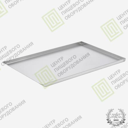 Противень 4 борта 500х750х20 1 борт под 45 градусов Алюминий