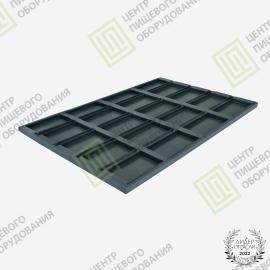 Противень для чиабатта усиленный с антипригарным покрытием 500х750х20 20 ячеек Алюминий