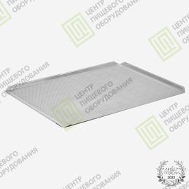 Противень 4 борта перфорированный 600х660х20 борта под 45 градусов Алюминий 