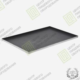 Противень 4 борта перфорированный с антипригарным покрытием 600х660х20 Алюминий