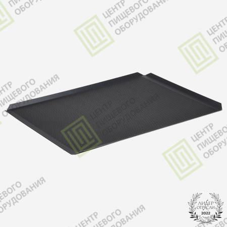 Противень 4 борта перфорированный с антипригарным покрытием 600х800х20 борта под 45 гр Алюминий 