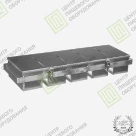 Кассета для тостового хлеба 600х305х93 5 форм 90х270х90 Нержавеющая сталь