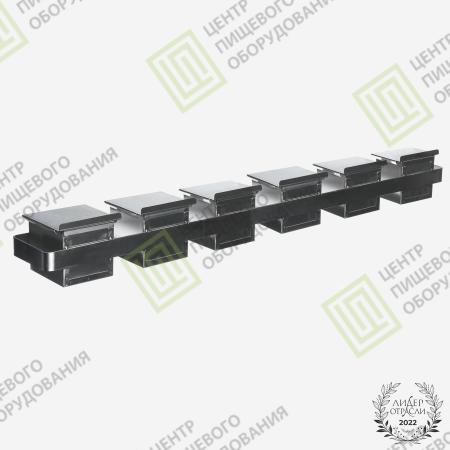 Кассета для тостового хлеба 600х60х64 6 форм 50х50х50 Нержавеющая сталь