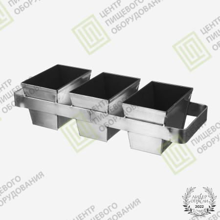 Кассета для выпечки хлеба с антипригарным покрытием 600х155х70 6 форм №12 70х150х70 Нержавеющая сталь