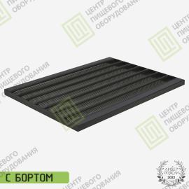 Противень перфорированный волнистый с антипригарным покрытием 400х600х30 5 волн 60 мм Алюминий