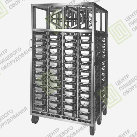 Пресс-рама 1000х1030х1980 48 форм (120х70х960) Нержавеющая сталь AISI 304